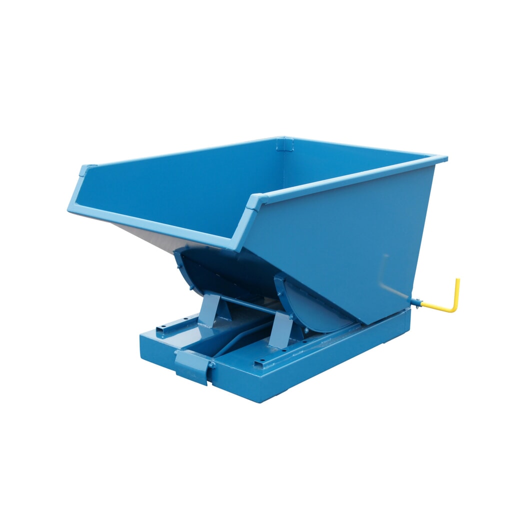 Schwerlast-Kippbehälter mit automatischer Auslösung, Volumen 0,3 m³ Produktabbildung Nr. 1: Schwerlast-Kippbehälter mit automatischer Auslösung, Volumen 0,3 m³