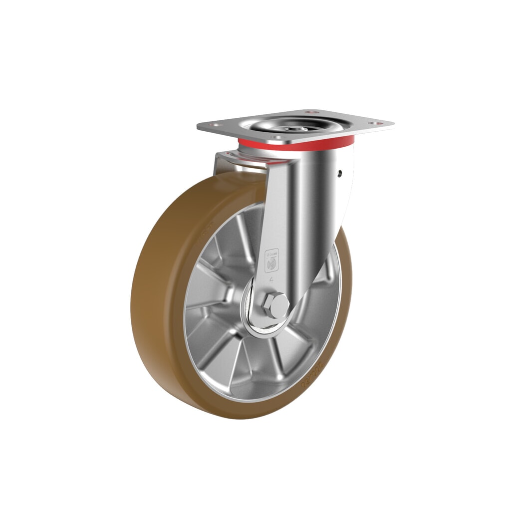 Produktabbildung: Wicke Lenkrolle Topthane® PU, Ø x Breite 82 x 30 mm, TK 180 kg