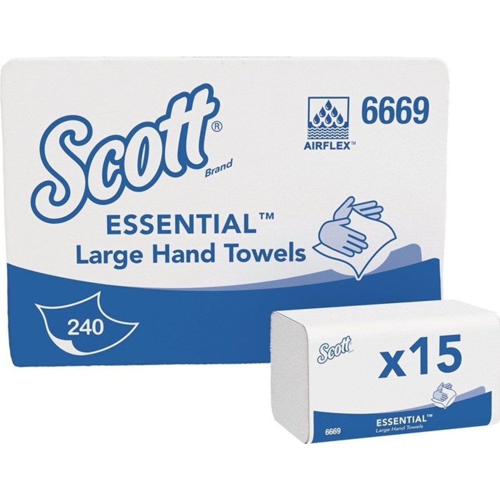 Produktabbildung: SCOTT Falthandtuch 6669 1-lagig weiß