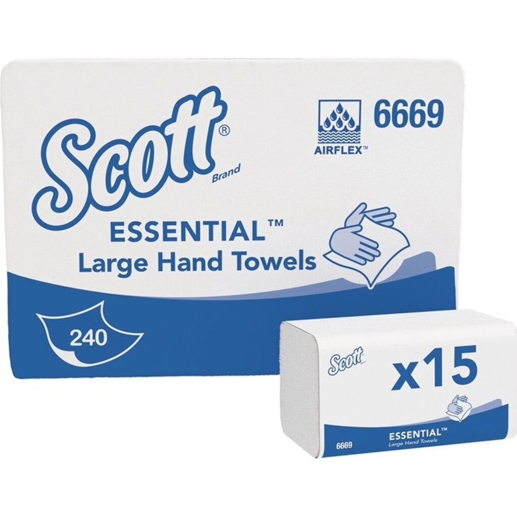 Produktabbildung: SCOTT Falthandtuch 6669 1-lagig weiß