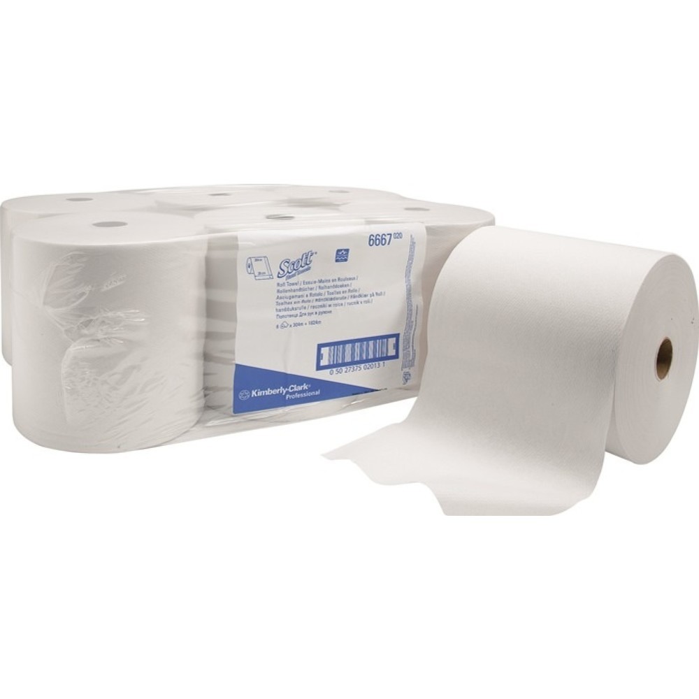 Produktabbildung: SCOTT Rollenhandtuch SCOTT® 6667 1-lagig weiß