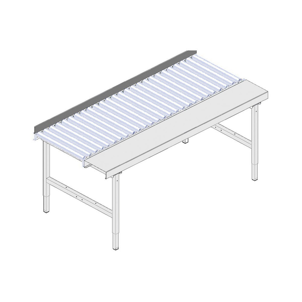 Produktabbildung Nr. 3: Seitenführung für Rocholz Packtisch-System, geeignet für Rollenbahntisch