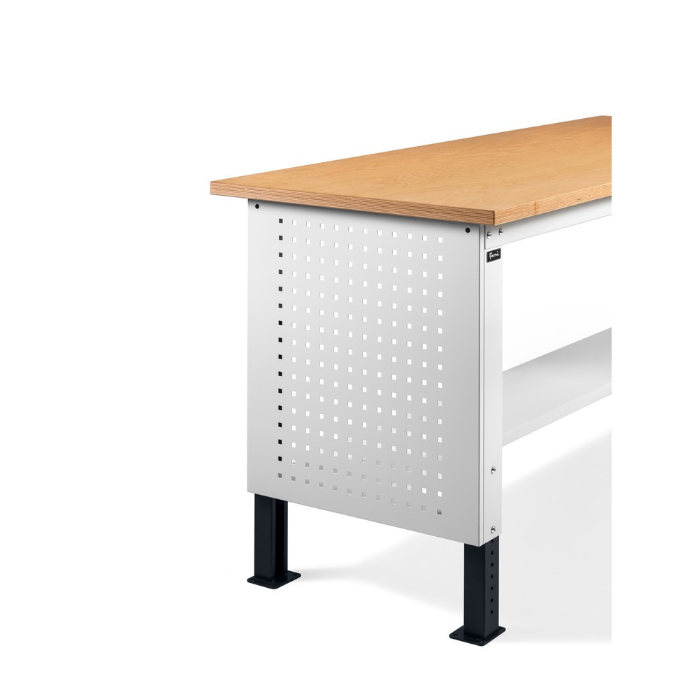 Produktabbildung: Seitliche Lochplatte für Fami Werkbänke, HxBxT 669 x 610 x 18 mm, RAL 7035
