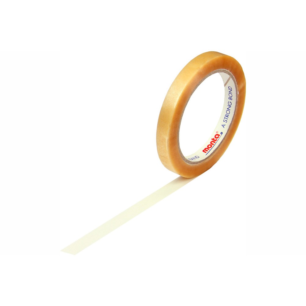 Produktabbildung: Selbstklebefilm, 12 mm breit x 66 lfm, transparent, 54µ