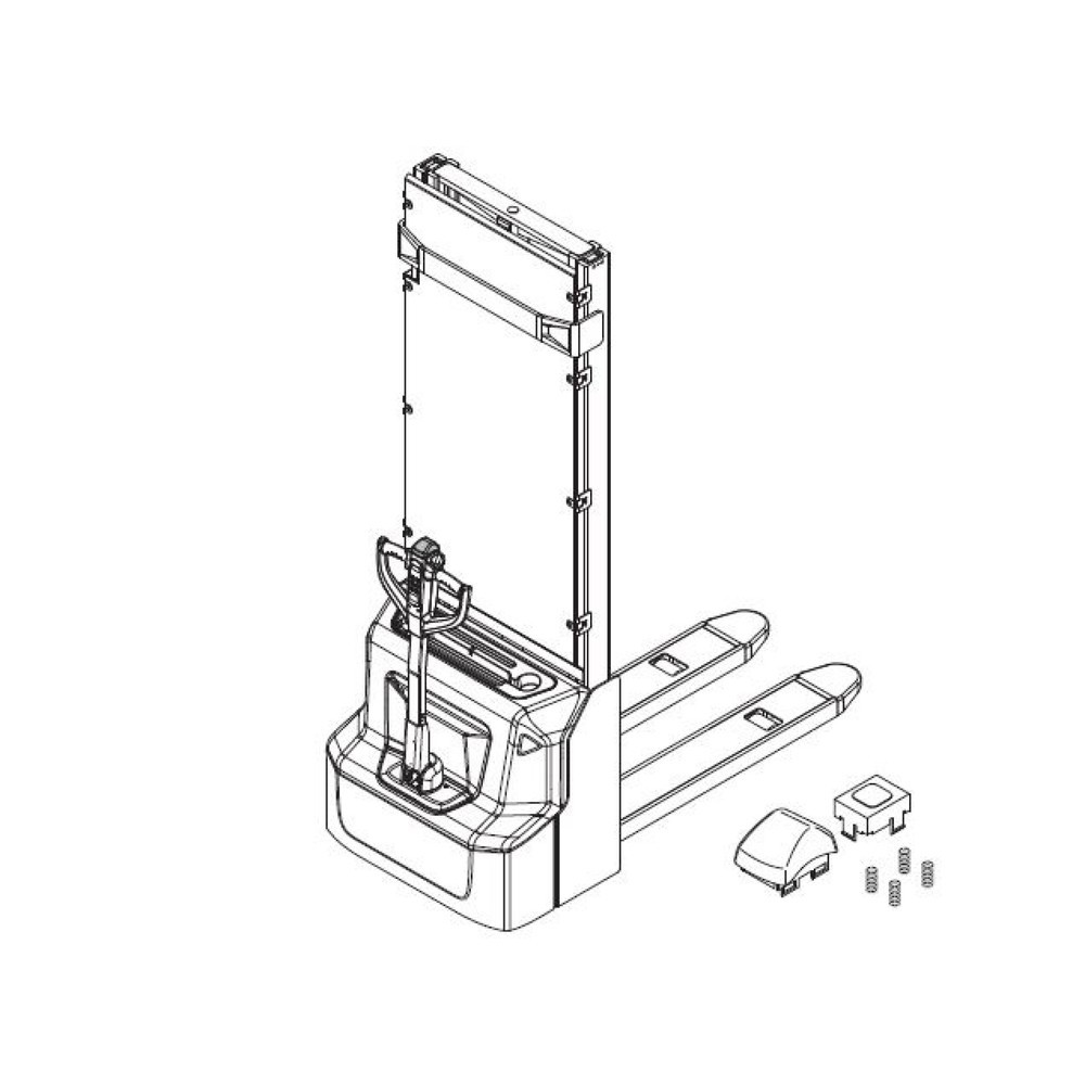 Produktabbildung Nr. 2: Self-Service-Kit für Elektro-Hochhubwagen Ameise® PSE 1.2 - Drucktasterwechsel, 7-teilig