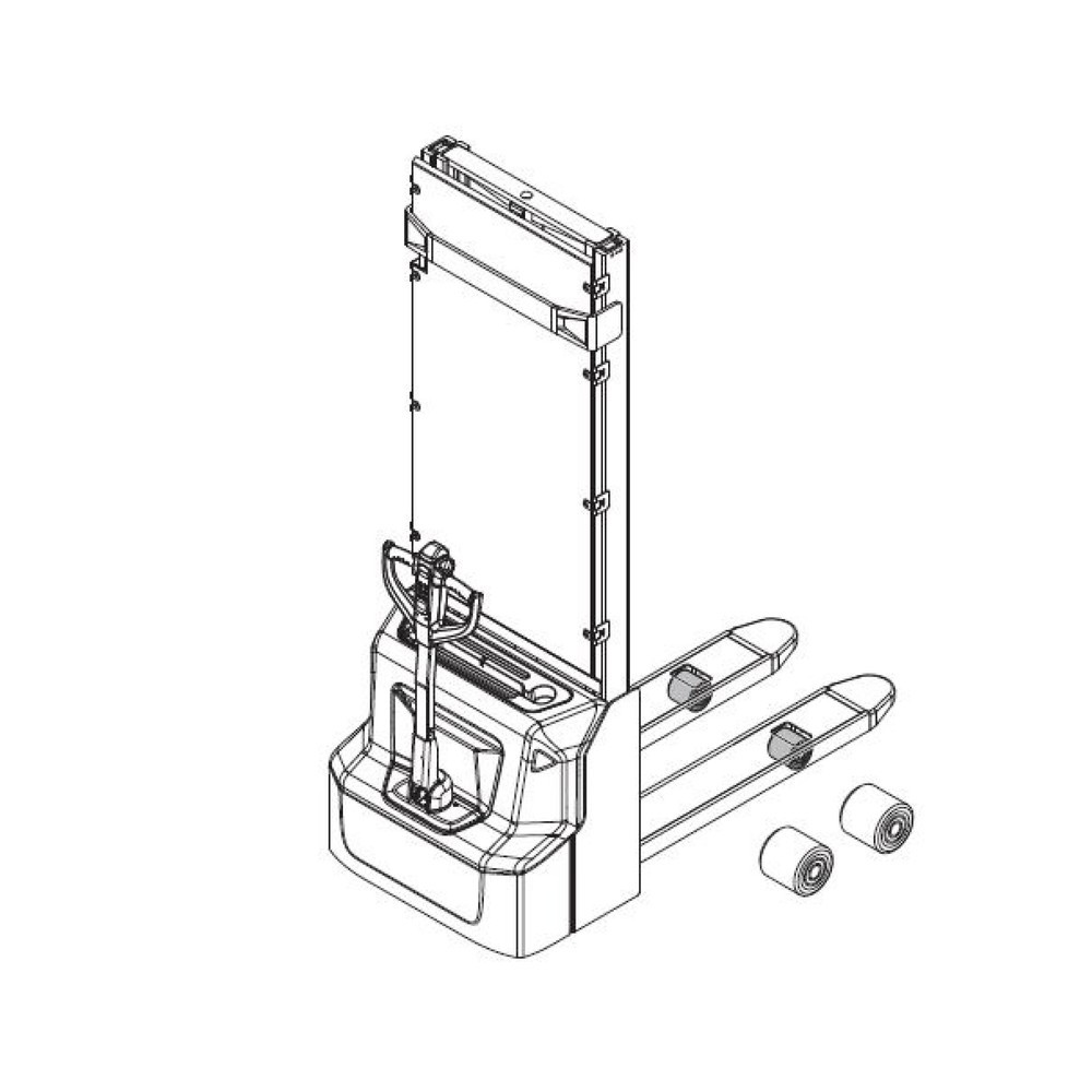 Produktabbildung Nr. 2: Self-Service-Kit für Elektro-Hochhubwagen Ameise® PSE 1.2 - Lastrollenwechsel, 17-teilig