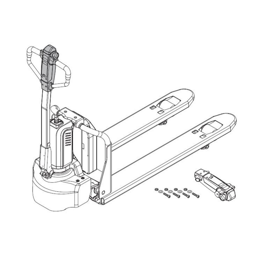 Produktabbildung Nr. 2: Self-Service-Kit für Elektro-Hubwagen Ameise® PTE 1.1 - Deichselkopfwechsel, 2-teilig