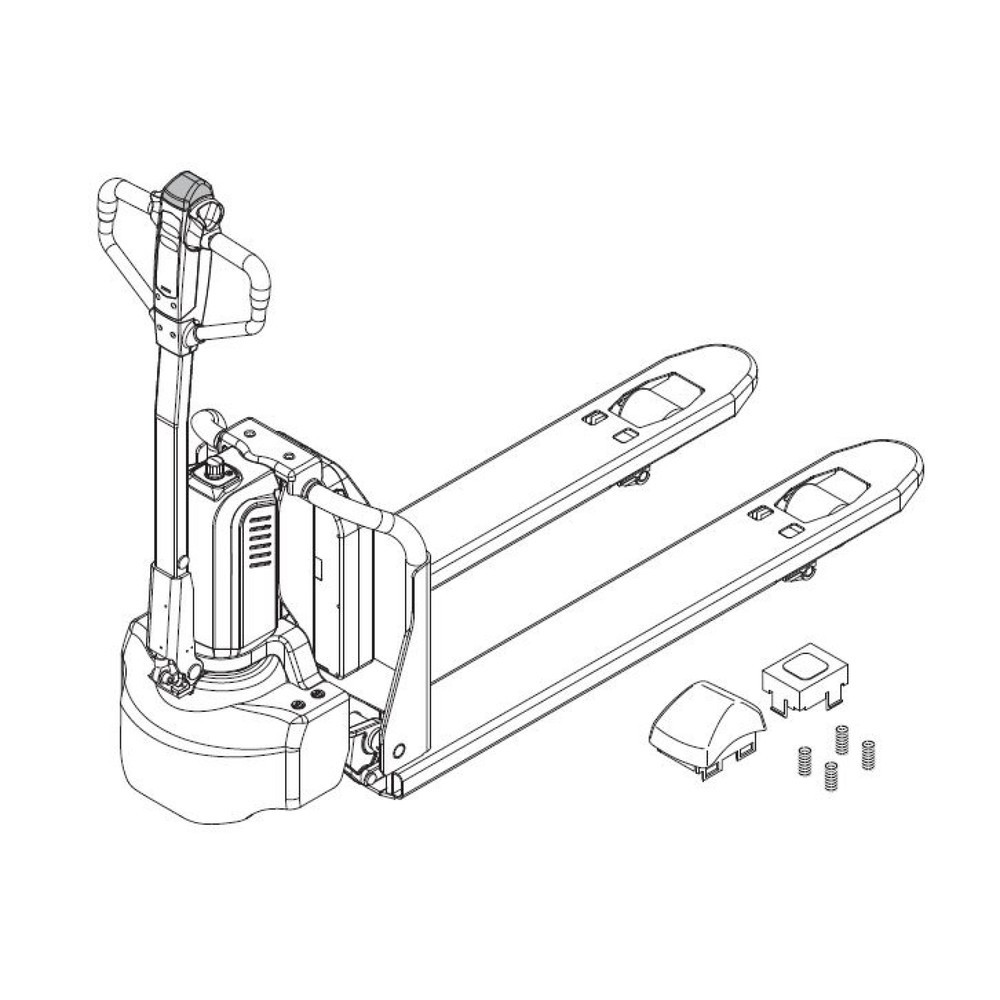 Produktabbildung Nr. 2: Self-Service-Kit für Elektro-Hubwagen Ameise® PTE 1.1 - Drucktasterwechsel, 7-teilig