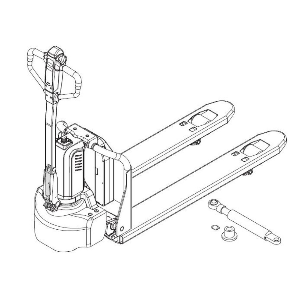 Produktabbildung Nr. 2: Self-Service-Kit für Elektro-Hubwagen Ameise® PTE 1.1 - Gasdruckfederwechsel, 4-teilig