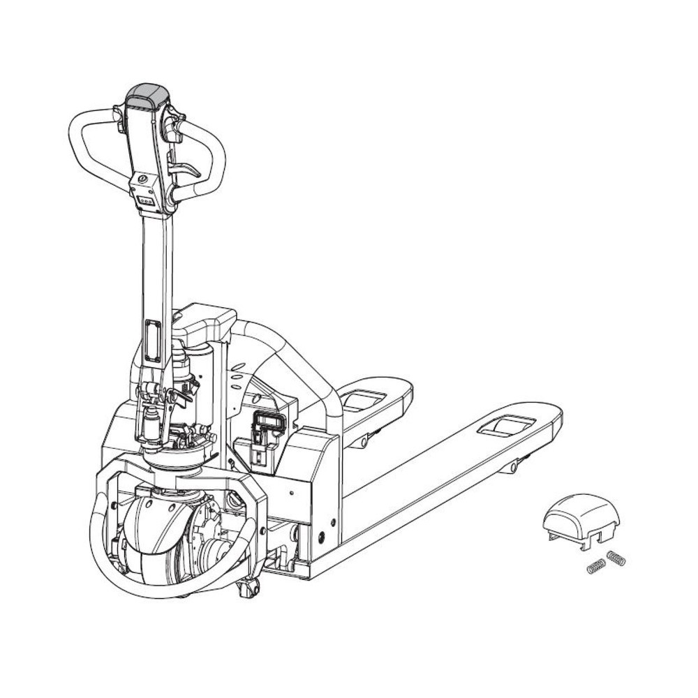 Produktabbildung Nr. 2: Self-Service-Kit für Elektro-Hubwagen Ameise® PTE 1.3 - Drucktasterwechsel, 4-teilig