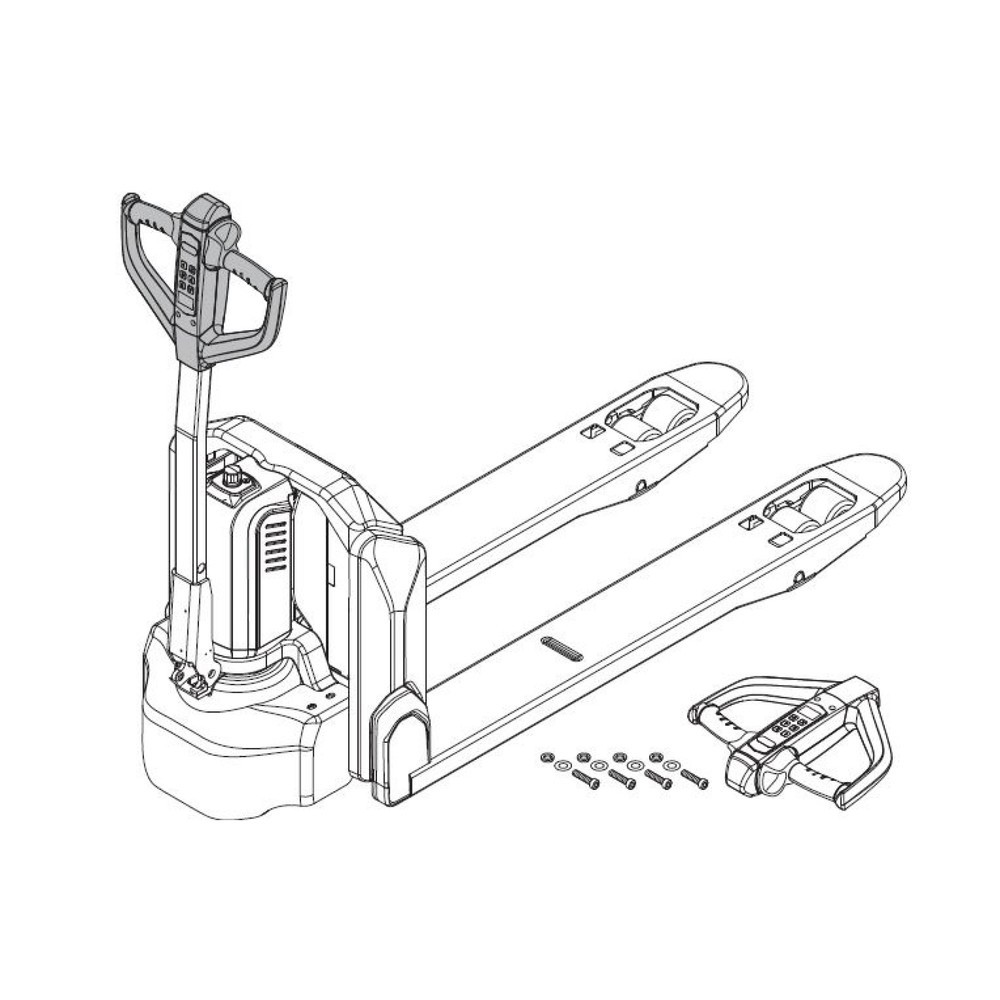 Produktabbildung Nr. 2: Self-Service-Kit für Elektro-Hubwagen Ameise® PTE 1.5 - Deichselkopfwechsel, 2-teilig