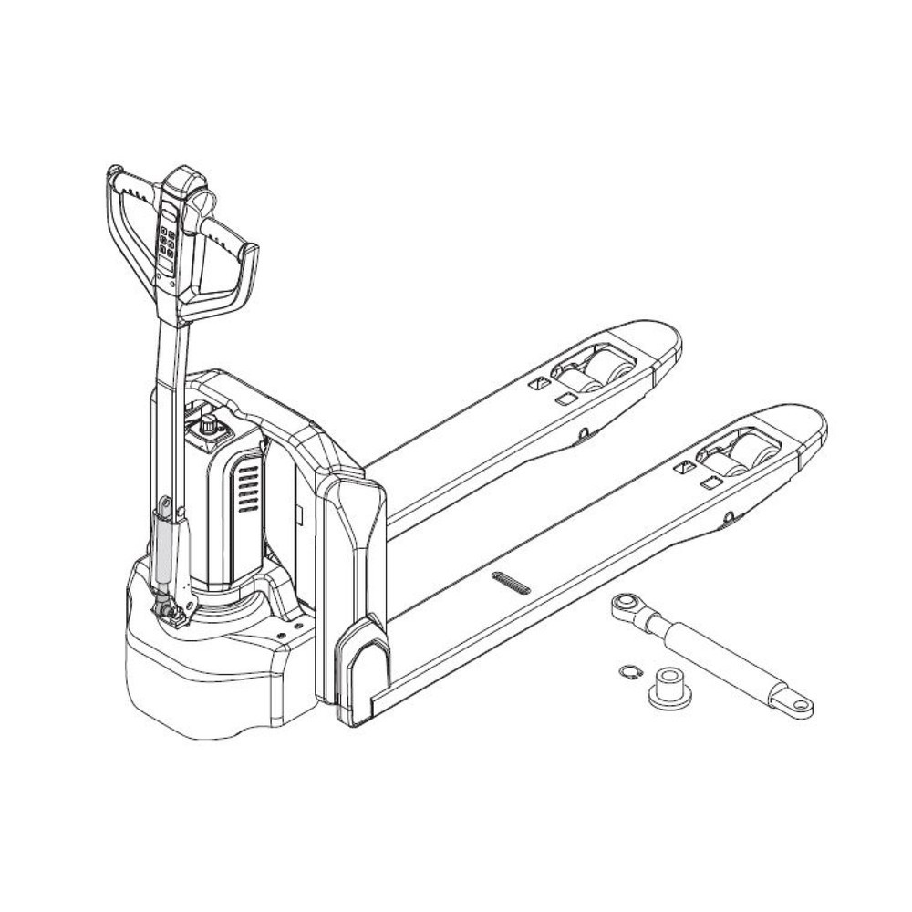 Produktabbildung Nr. 2: Self-Service-Kit für Elektro-Hubwagen Ameise® PTE 1.5 - Gasdruckfederwechsel, 4-teilig