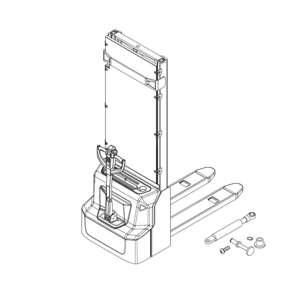 Produktabbildung Nr. 2: Self-Service-Kit für Jungheinrich Elektro-Hochhubwagen AMC 12/AMC 12z - Gasdruckfederwechsel, 6-teilig