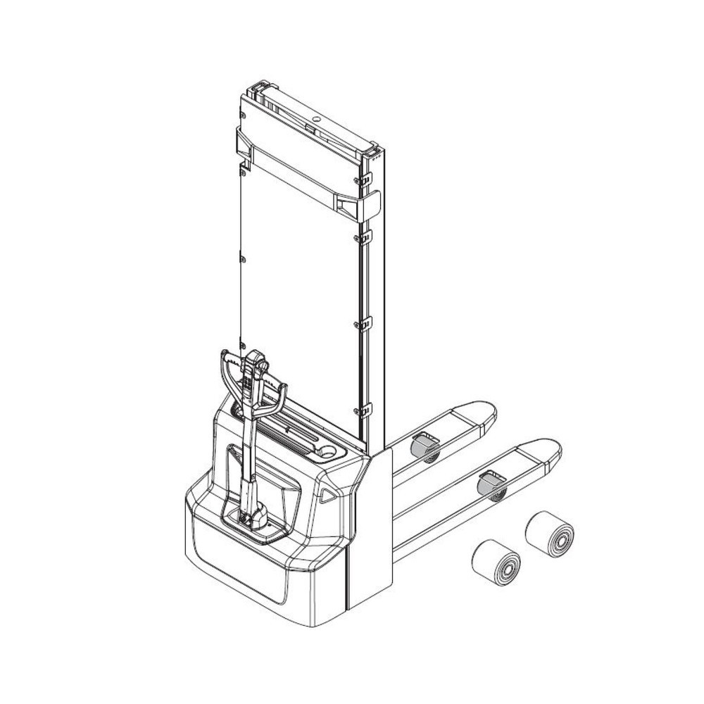 Produktabbildung Nr. 2: Self-Service-Kit für Jungheinrich Elektro-Hochhubwagen AMC 12 - Lastrollenwechsel, 19-teilig