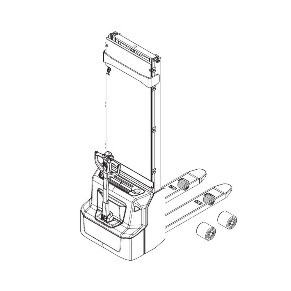 Produktabbildung Nr. 2: Self-Service-Kit für Jungheinrich Elektro-Hochhubwagen AMC 12z - Lastrollenwechsel, 11-teilig