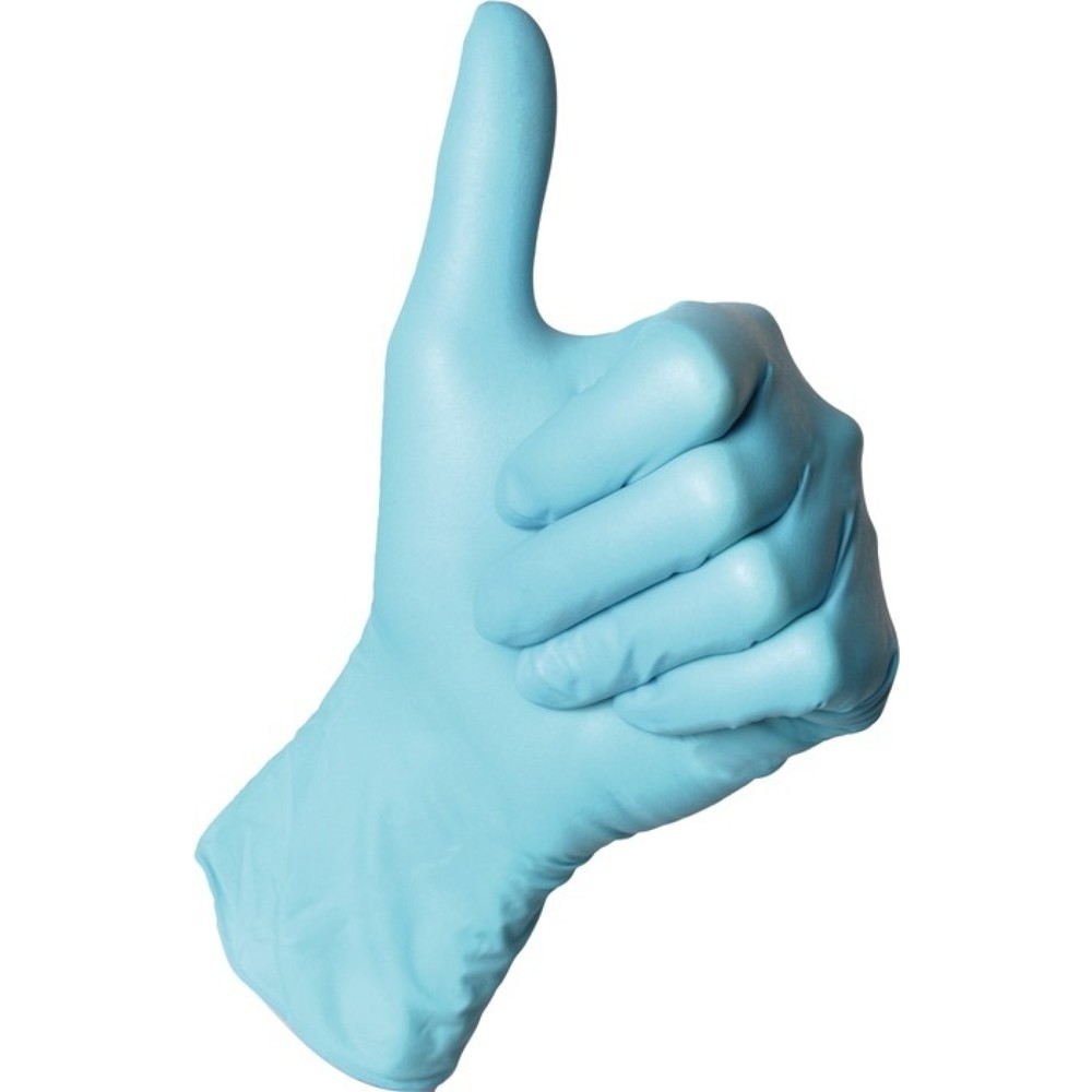 Produktabbildung: SEMPERIT Einweghandschuh SEMPERGUARD NITRIL XPERT SEMPERMED, Nitril, Größe 7-8 blau, 100 Stück / Box, EN 420, EN 374, EN 455, EN 421 Kat. III