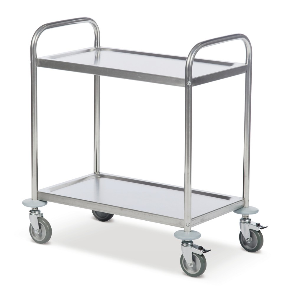 Produktabbildung: Kongamek Servierwagen Edelstahl Kongamek, 2 Böden à 685 x 380 mm