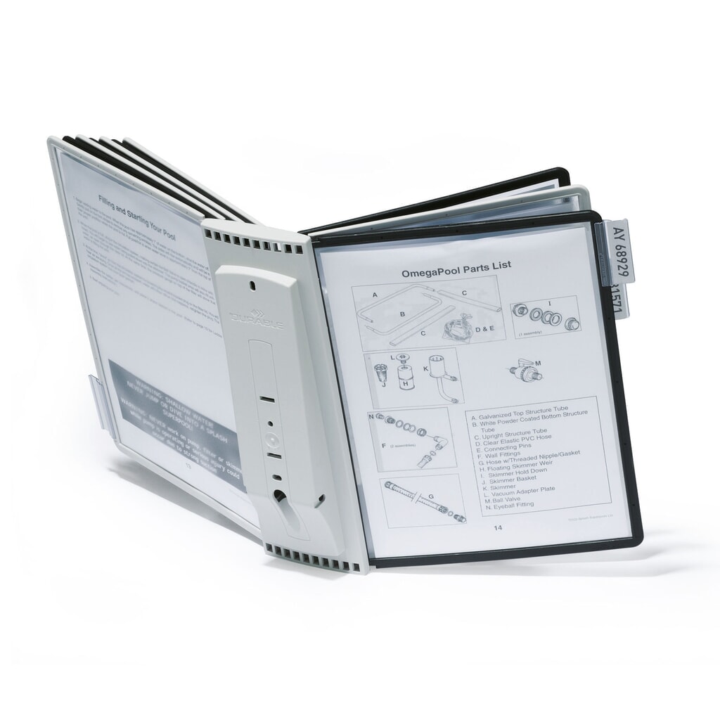 Produktabbildung Nr. 5: Sichttafel-System SHERPA®, Wandhalter, 10 Tafeln