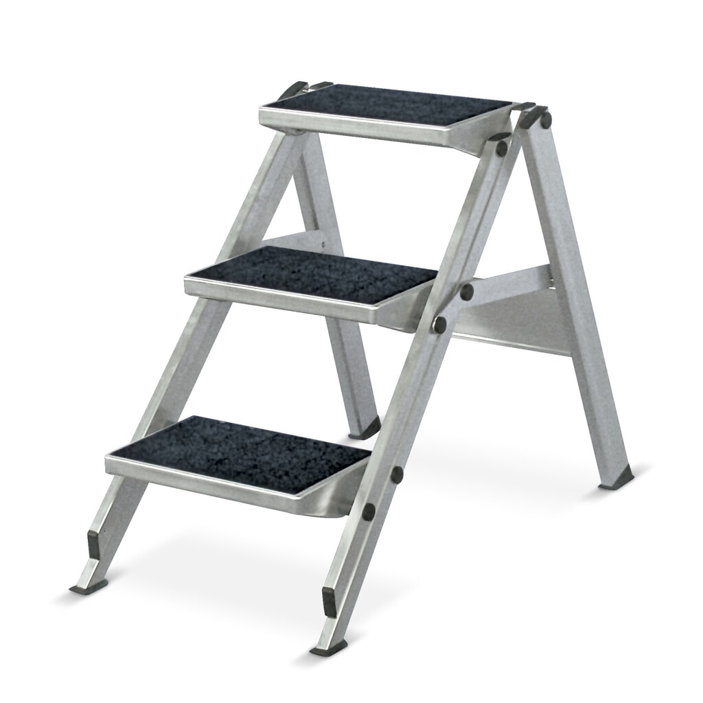 Produktabbildung: HYMER Sicherheits-Klapptreppe, Standhöhe 0,45 m
