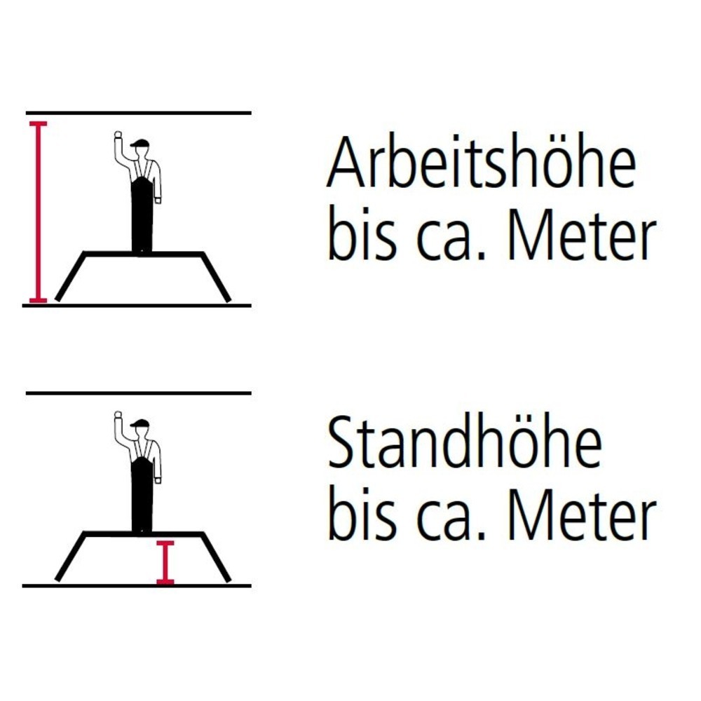 Produktabbildung Nr. 4: KRAUSE® MONTO Klappbare Arbeitsplattform aus Aluminium, Standhöhe 0,45 m