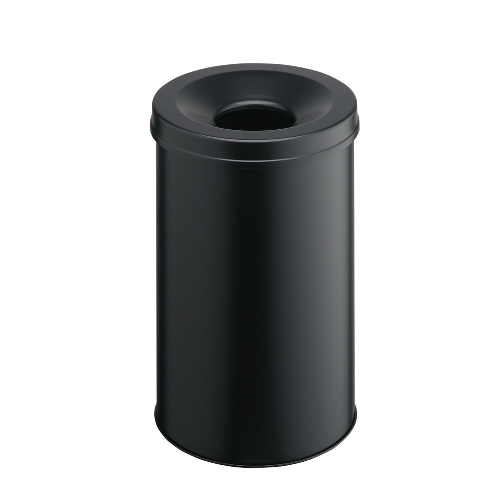 Produktabbildung Nr. 1: DURABLE Sicherheits-Papierkorb, aus Stahl, 60 Liter, mit Flammenlöschkopf, schwarz