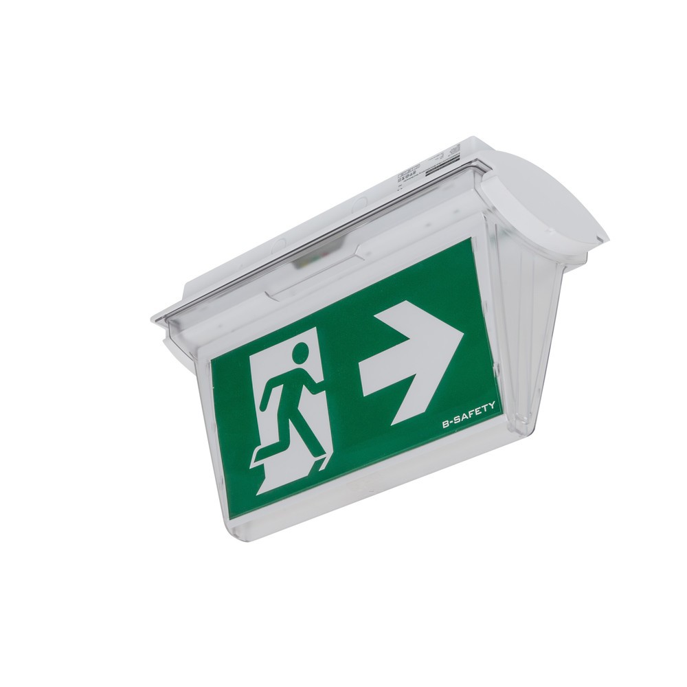 Produktabbildung: B-Safety Sicherheits- und Rettungszeichenleuchte FROST-LUX STANDARD, frostsicher, mit AUTOTEST-Funktion, Deckenmontage