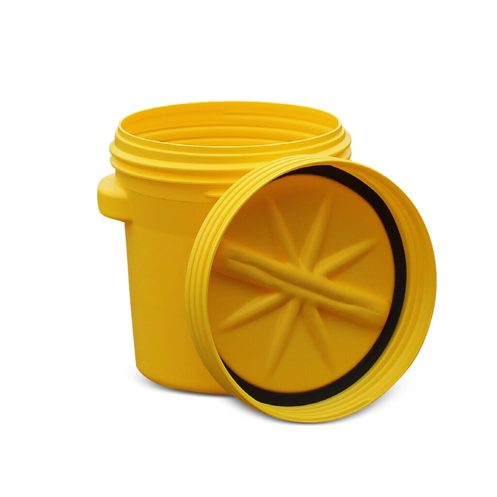 Sicherheitsfass aus HDPE, UN-Zulassung, mit Schraubdeckelverschluss und 2 Griffen, 77 l Produktabbildung Nr. 1: Sicherheitsfass aus HDPE, UN-Zulassung, mit Schraubdeckelverschluss und 2 Griffen, 77 l