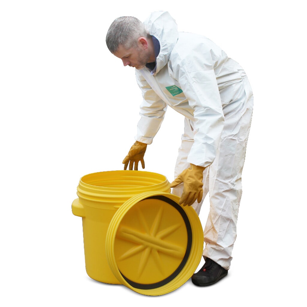 Produktabbildung Nr. 2: Sicherheitsfass aus HDPE, UN-Zulassung, mit Schraubdeckelverschluss und 2 Griffen, 77 l