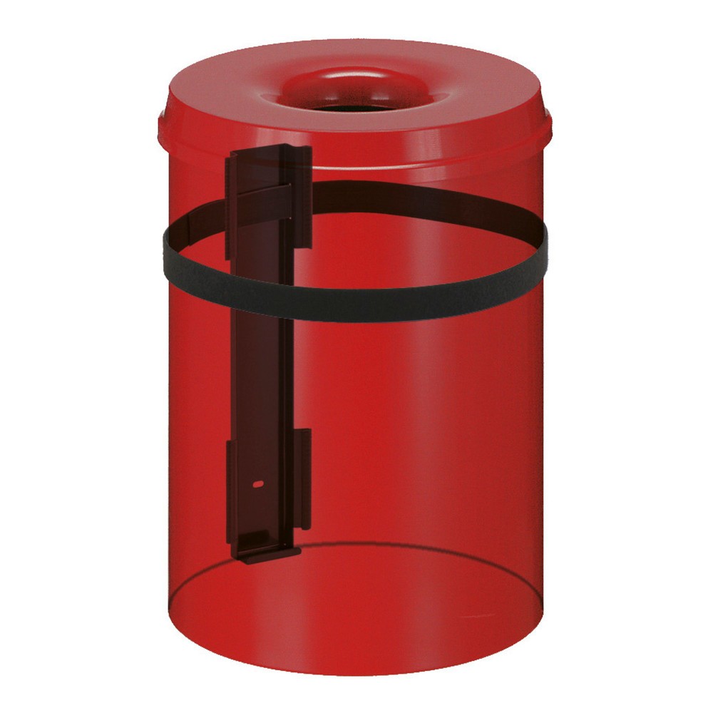Produktabbildung Nr. 2: Sicherheitspapierkorb, selbstlöschend, Stahl, 30 Liter, rot