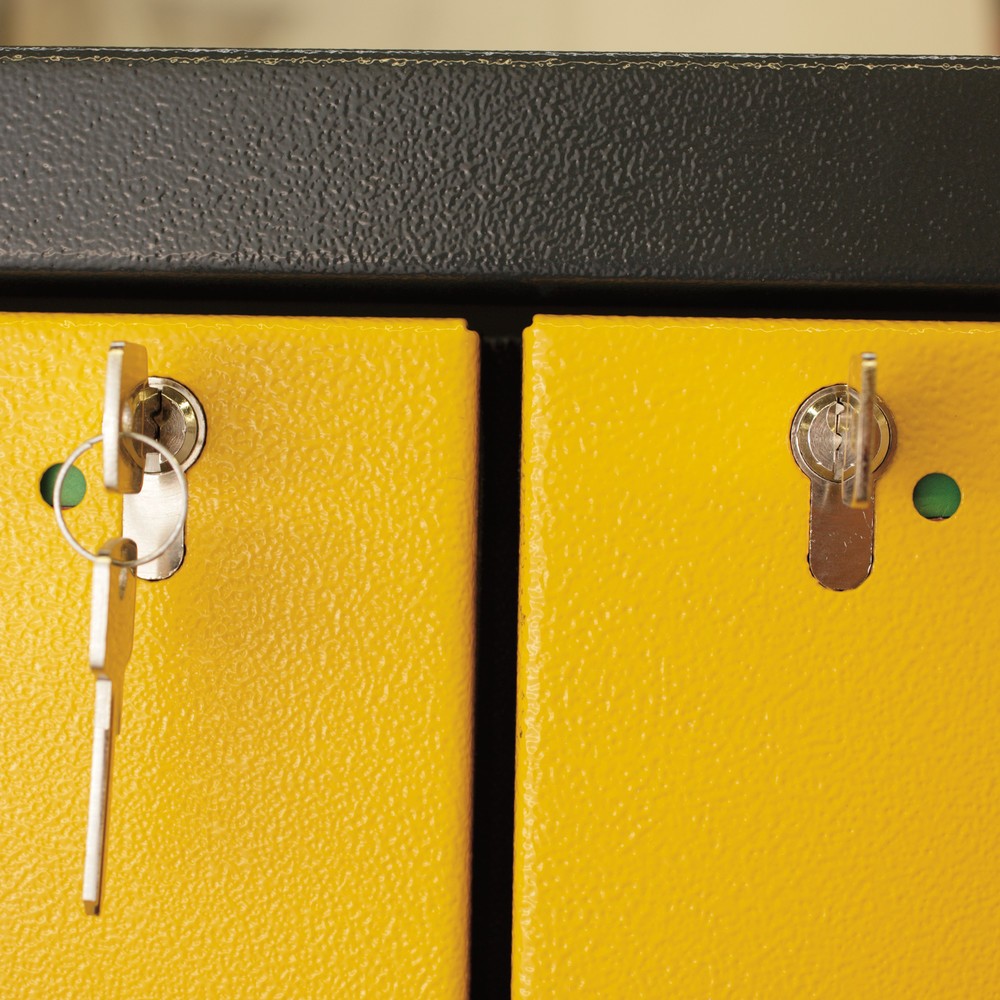 Produktabbildung Nr. 4: asecos® Brandschutzschrank Q-PEGASUS/Typ 90, 6 Auszugswannen, HxBxT 1.953 x 1.193 x 615 mm, verkehrsrot