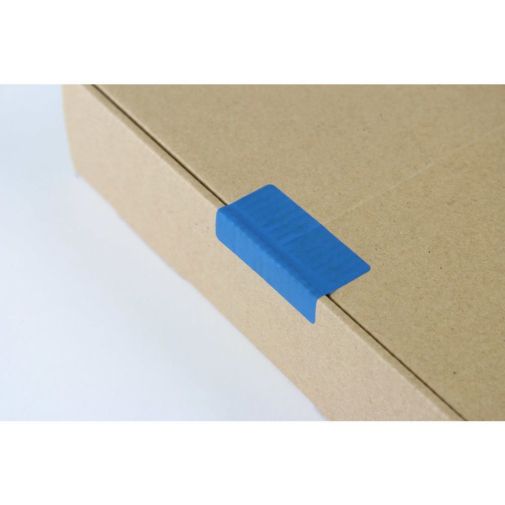 Produktabbildung Nr. 2: Sicherheitssiegel-Etikett 50 x 32mm, blau