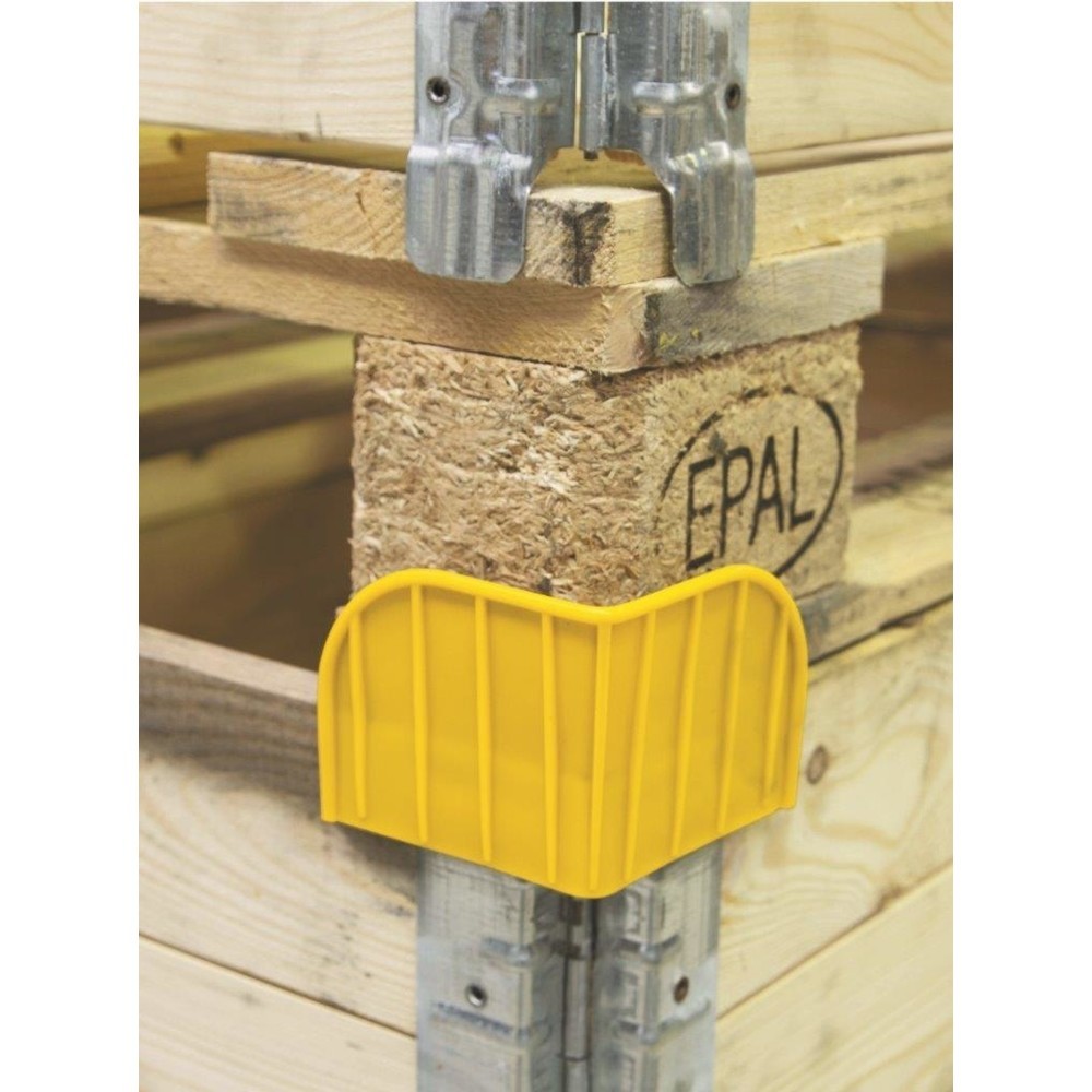 Produktabbildung Nr. 5: Sicherungsecken, Stapelecken für Aufsatzrahmen, 144 Stk/VE, gelb