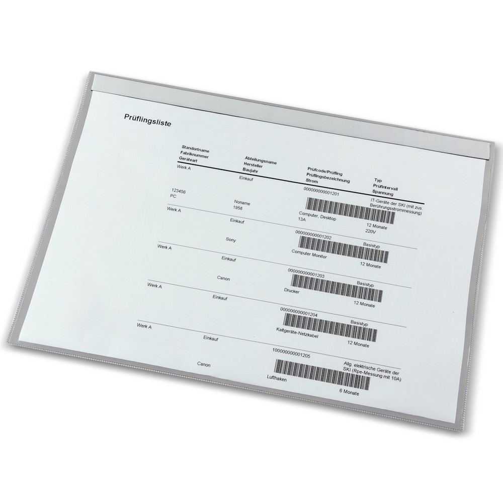 Produktabbildung: Sichthülle DIN A3, quer, transparent, 10 Stk/VE