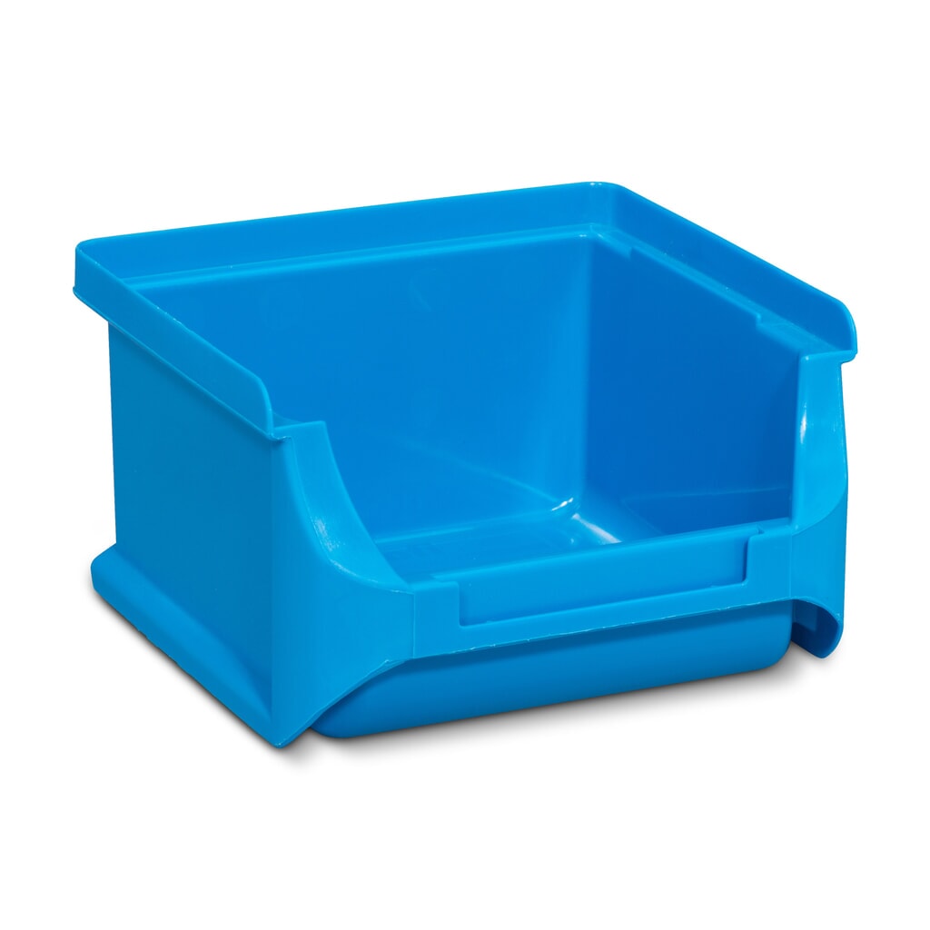 Allit Sichtlagerkasten, HxBxT 60 x 102 x 100 mm, blau Produktabbildung: Allit Sichtlagerkasten, HxBxT 60 x 102 x 100 mm, blau