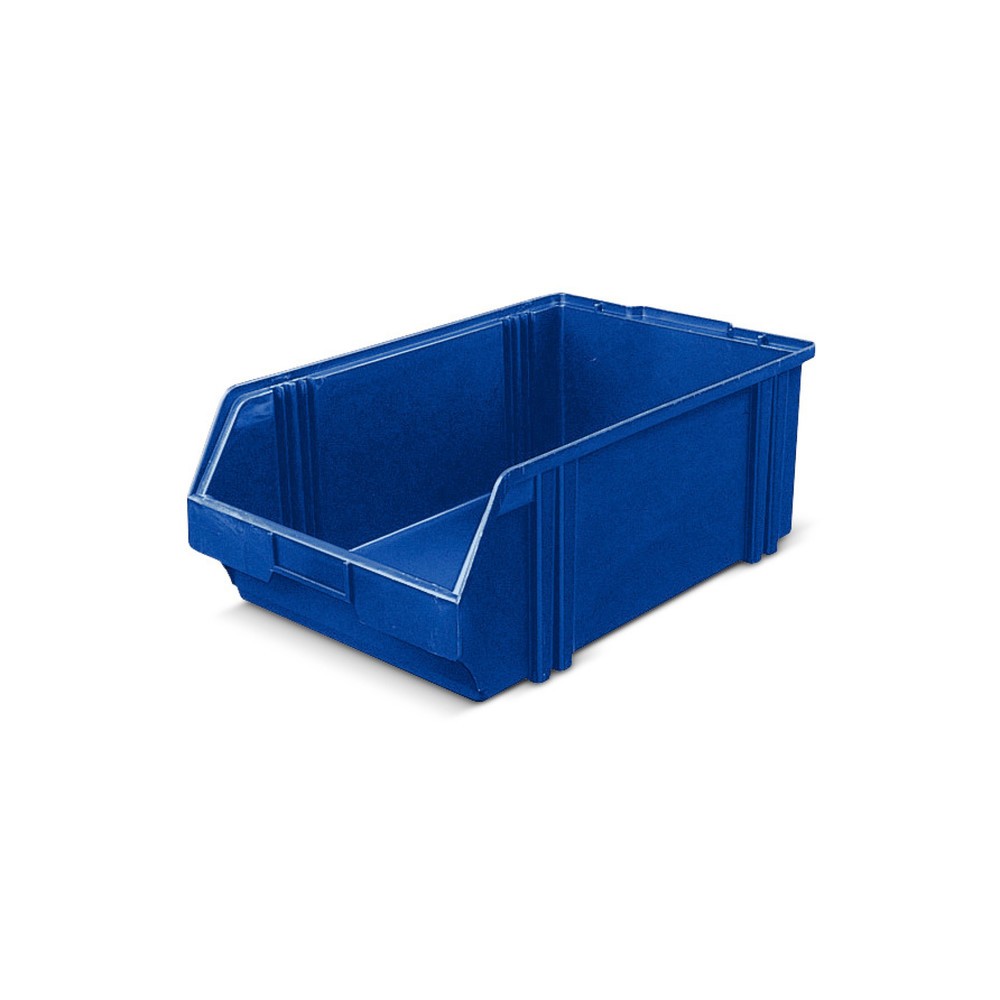 Produktabbildung: Sichtlagerkästen aus Polystyrol, HxBxT 180 x 300 x 500 mm, blau