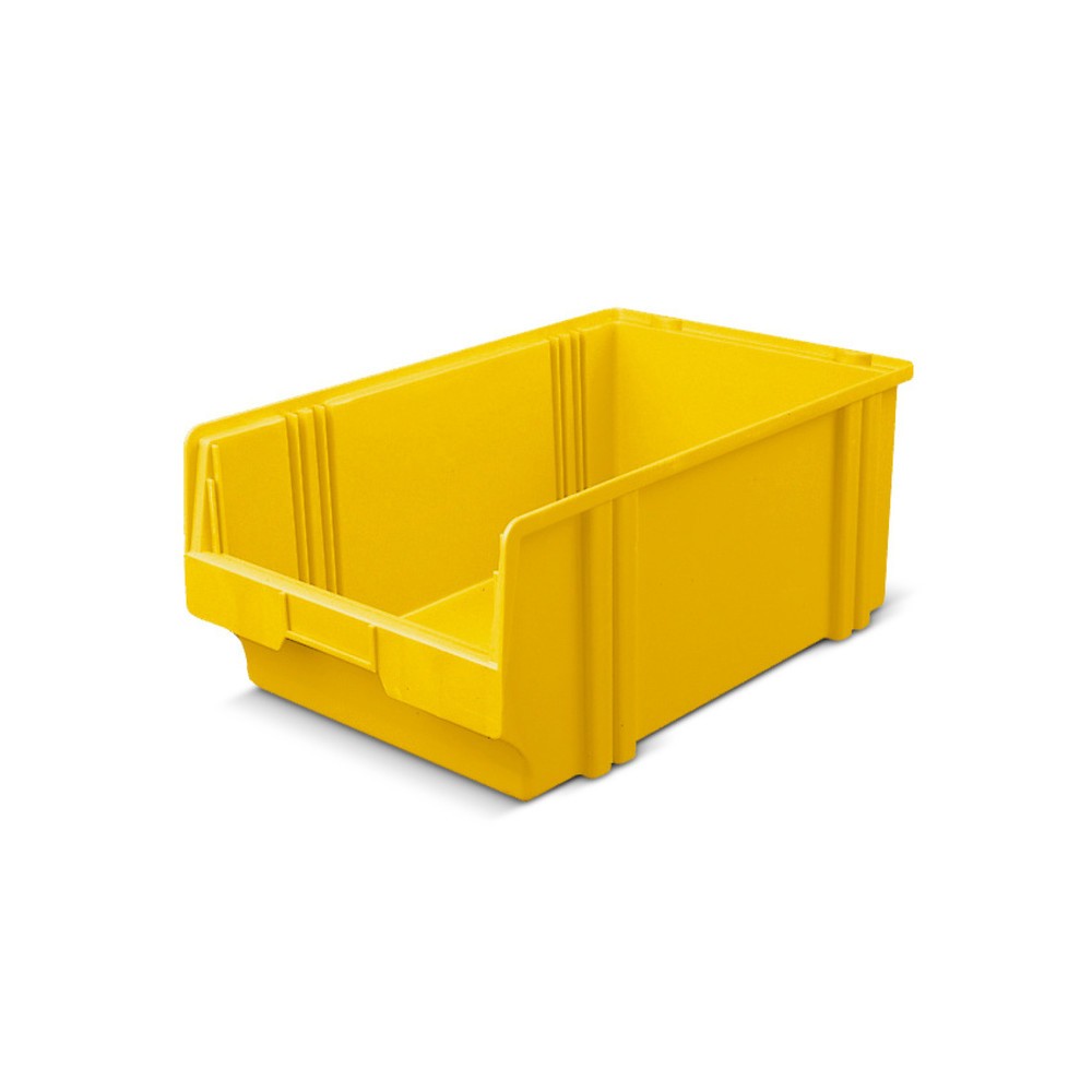 Produktabbildung: Sichtlagerkästen aus Polystyrol, HxBxT 200 x 300 x 500 mm, gelb