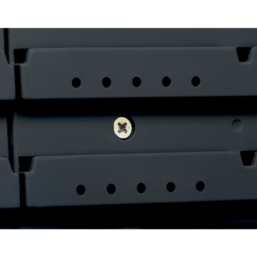 Produktabbildung Nr. 2: Allit Sichtlagerkasten-Sets mit Wandhalteplatten, Kästen 9x Größe 1, 6x Größe 2