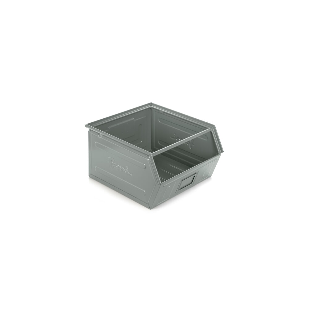 Produktabbildung Nr. 1: Fami Sichtlagerkasten, HxBxT 300 x 450 x 520 mm, Stahlblech, fehgrau, 6 Stk/VE