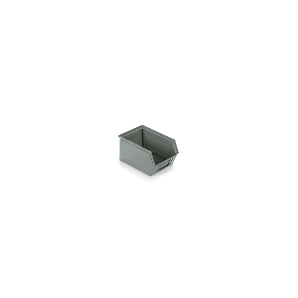 Produktabbildung Nr. 1: Fami Sichtlagerkasten, HxBxT 130 x 140 x 230 mm, Stahlblech, fehgrau, 20 Stk/VE