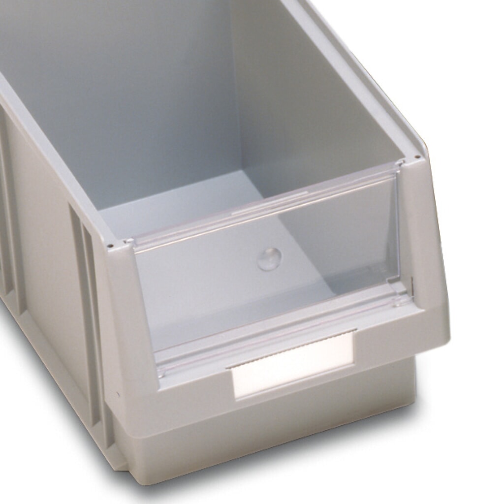 Produktabbildung: Sichtscheibe für Sichtlagerkästen aus Polypropylen HxBxT 125 x 150 x 230/290 mm