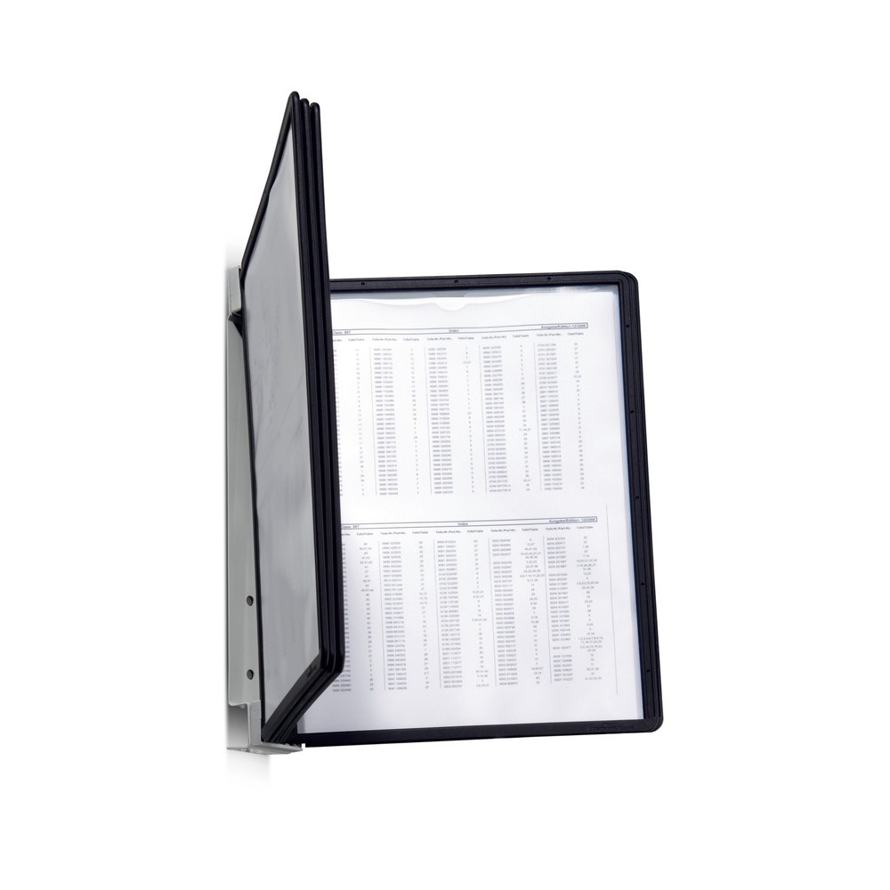 Produktabbildung: Sichttafel-System mit 5 Tafeln, schwarz