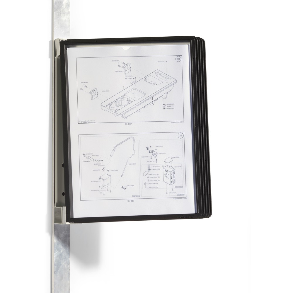 Produktabbildung Nr. 2: Sichttafel-System mit 5 Tafeln, schwarz