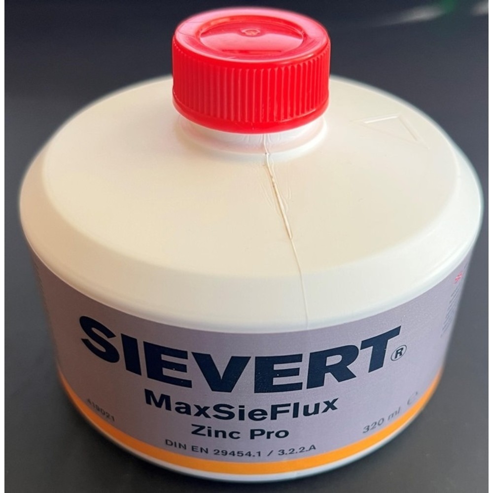 Produktabbildung: SIEVERT Lötwasser MaxSieFlux Zink Pro, 320 ml für vorbewitterten Titanzink