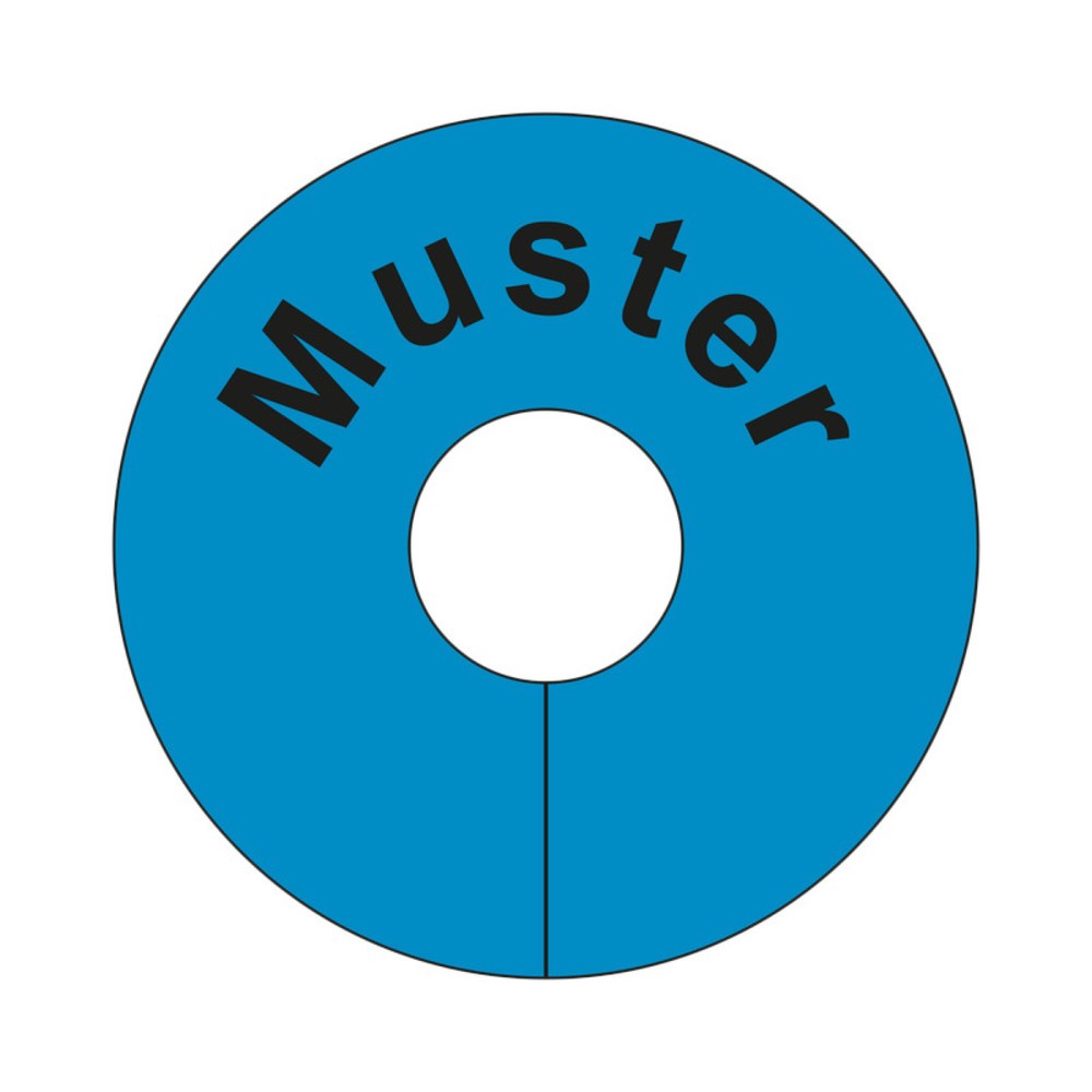 Produktabbildung: Signalringe für die Wareneingangs- und Qualitätskontrolle, "Muster", blau