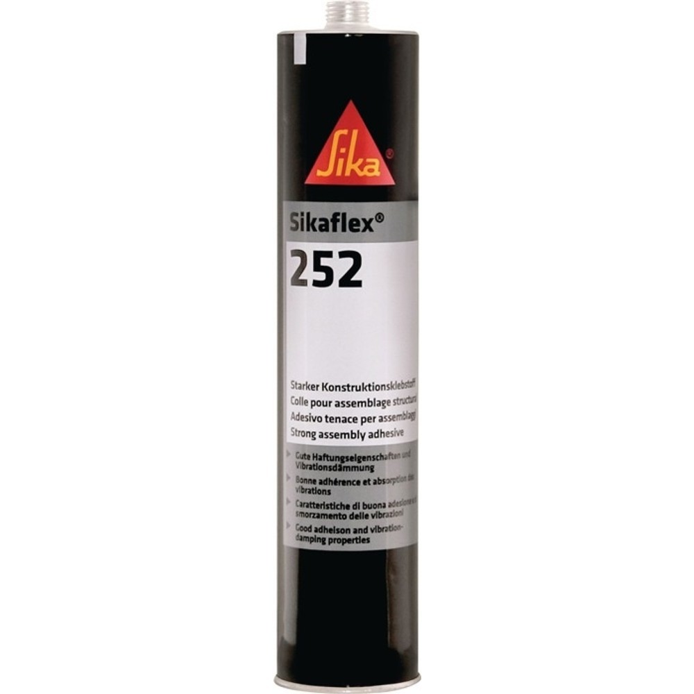 Produktabbildung: SIKA Konstruktionsklebstoffflex®-252 schwarz 300 ml Kartusche SIKA