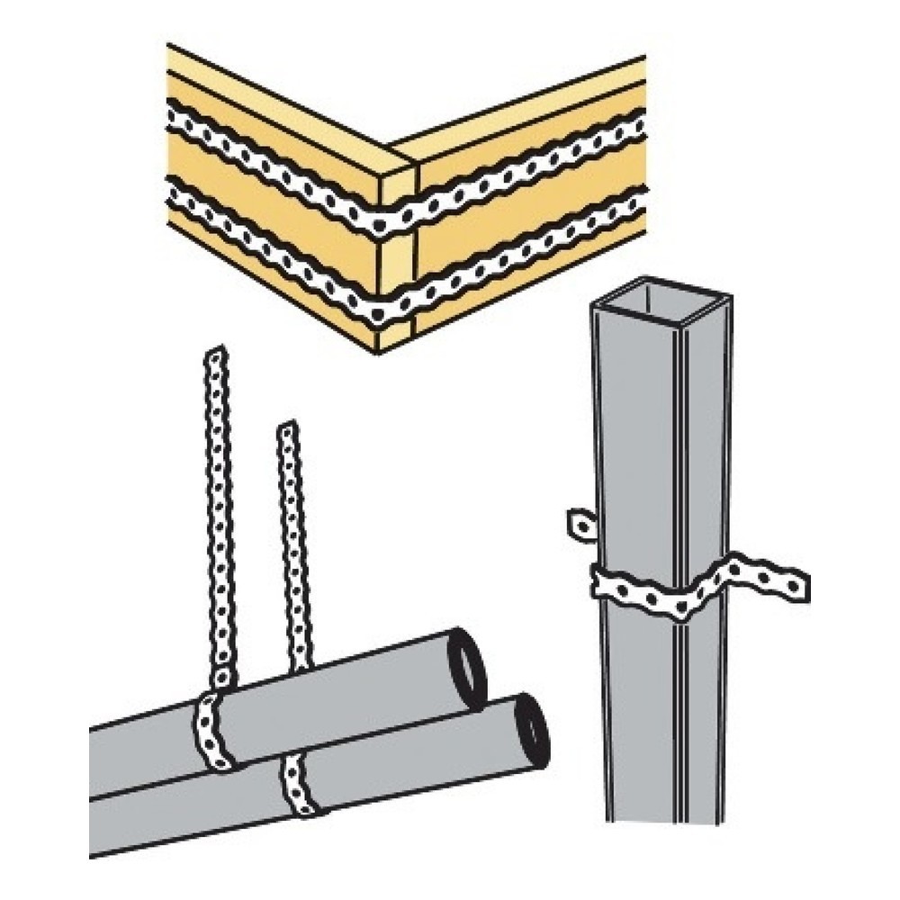 Produktabbildung Nr. 2: SIMPSON STRONG TIE Lochband FBAR, senzimirverzinkt, Band-B12 x 0,8mm Länge 10 m