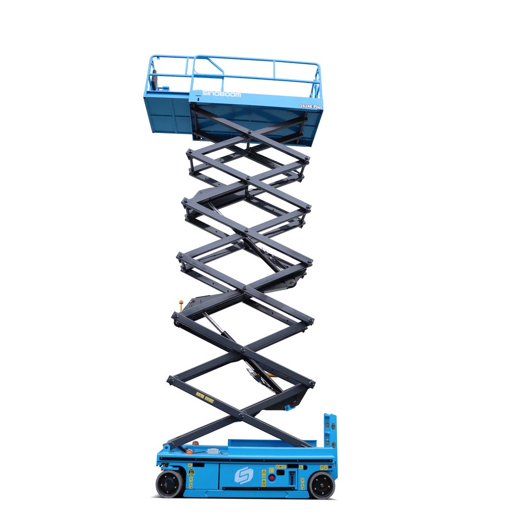 Produktabbildung: Sinoboom Scherenarbeitsbühne 4647E Plus, elektrisch verfahrbar, max. 15,80 m Arbeitshöhe, Tragkraft 350 kg