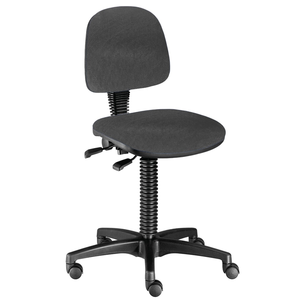 Produktabbildung Nr. 1: SITWELL STEIFENSAND Arbeitsdrehstuhl BM Industrie, Kunstleder, Sitzhöhe 480-650 mm, Rollen, grau