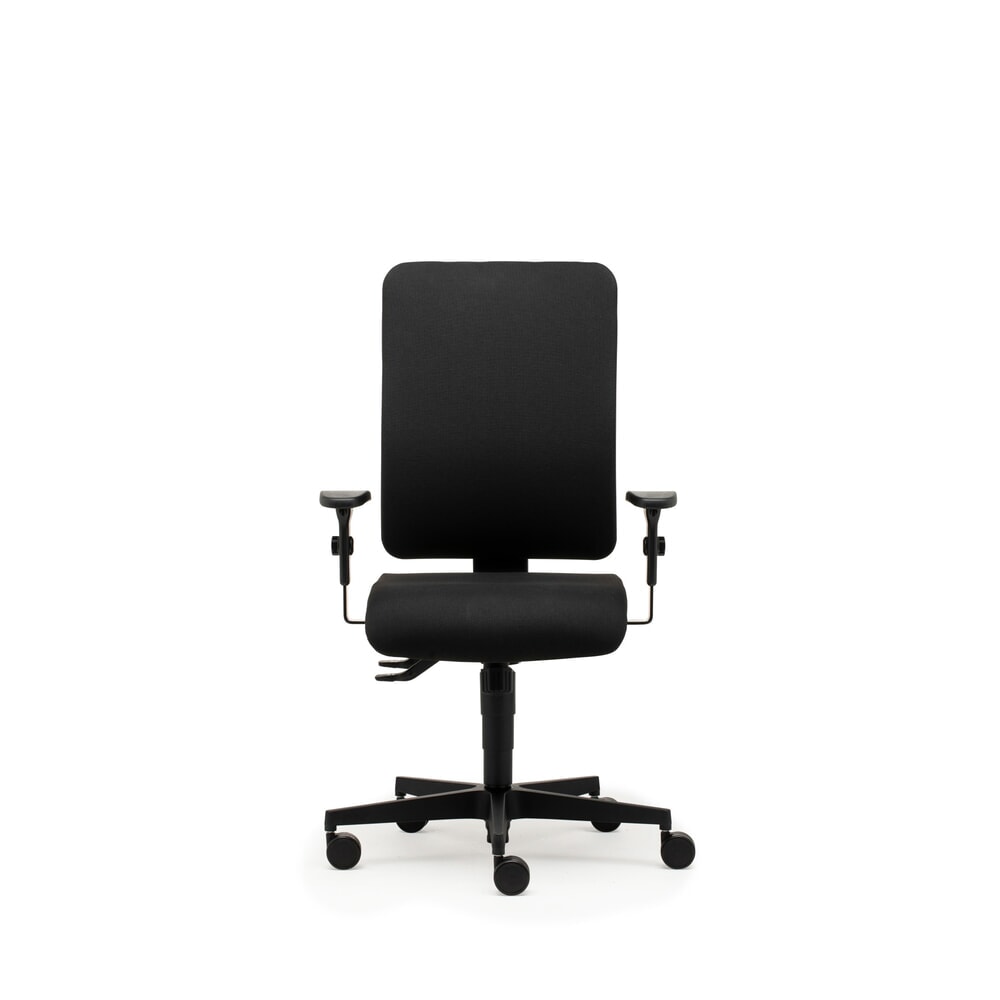 Produktabbildung: SITWELL STEIFENSAND Bürostuhl Straight Polster, Synchron-Mechanik, höhenverstellbare Ring-Armlehne, Stoff-Rückenlehne