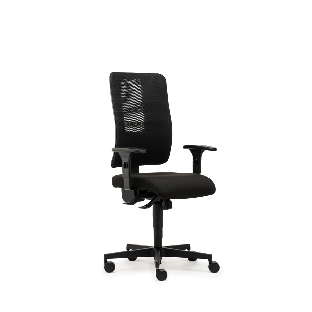 Produktabbildung Nr. 3: SITWELL STEIFENSAND Bürostuhl Straight Net, Synchron-Mechanik, höhenverstellbare Ring-Armlehne, Netz-Rückenlehne